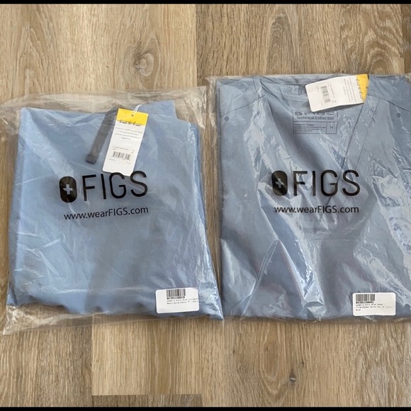 Figs Tops Nwt Wear Figs Dusty Blue Set Zamora Joggers Catarina Top